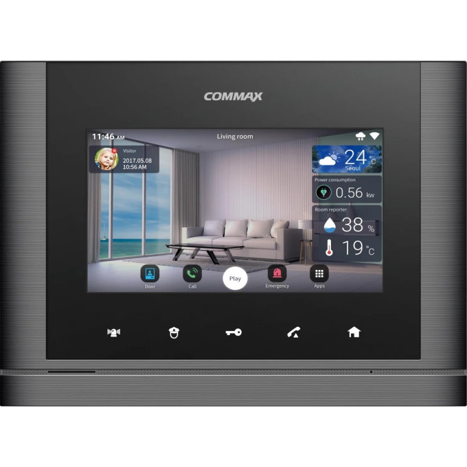 Абонентский монитор COMMAX CDV-70M/XL Metalo Dark Silver
